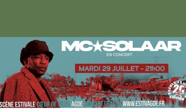 MC Solaar en concert sur la Scène Flottante d’Agde